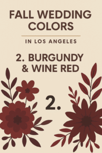 fall wedding colors in Los Angeles