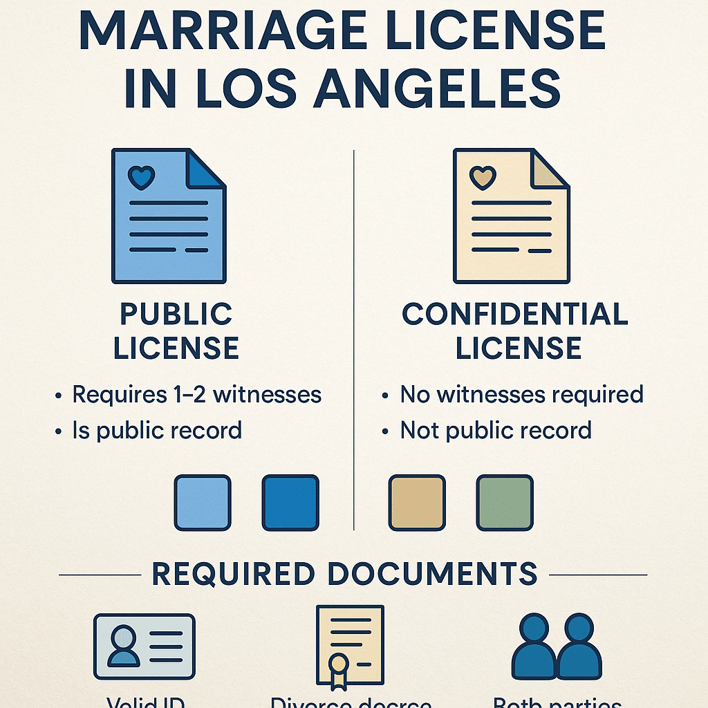 Marriage License Los Angeles