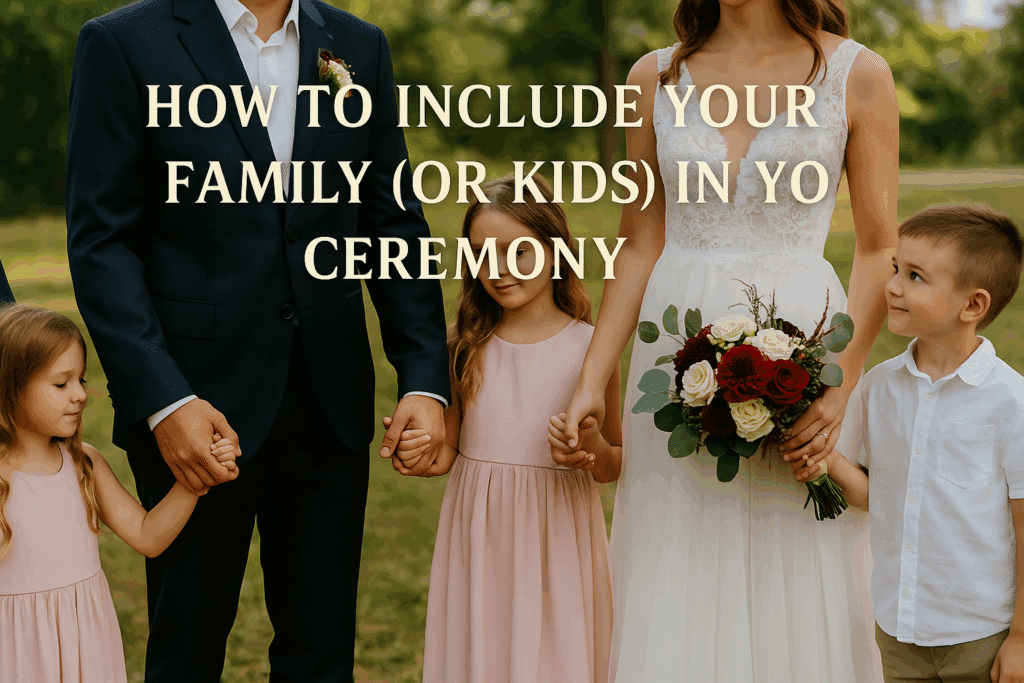 Kids in wedding ceremony